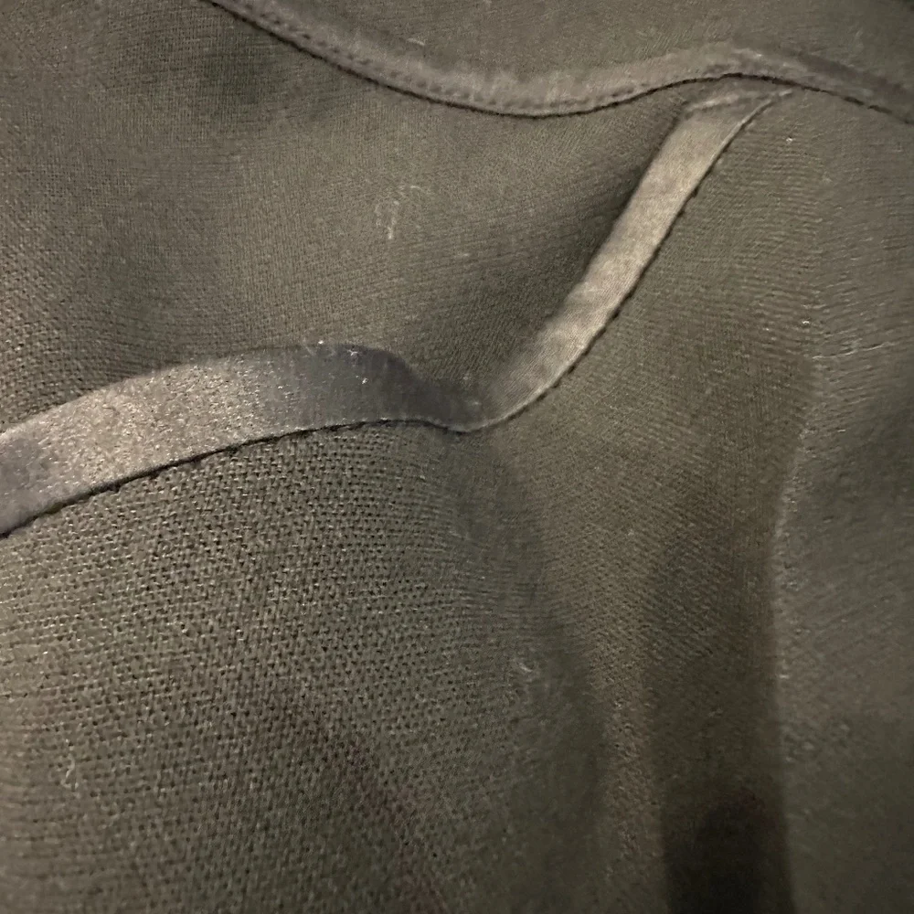 "BLACK FRIDAY SPECIAL" BLACK CREPE TUXEDO SLACKS - Picture 5 of 7